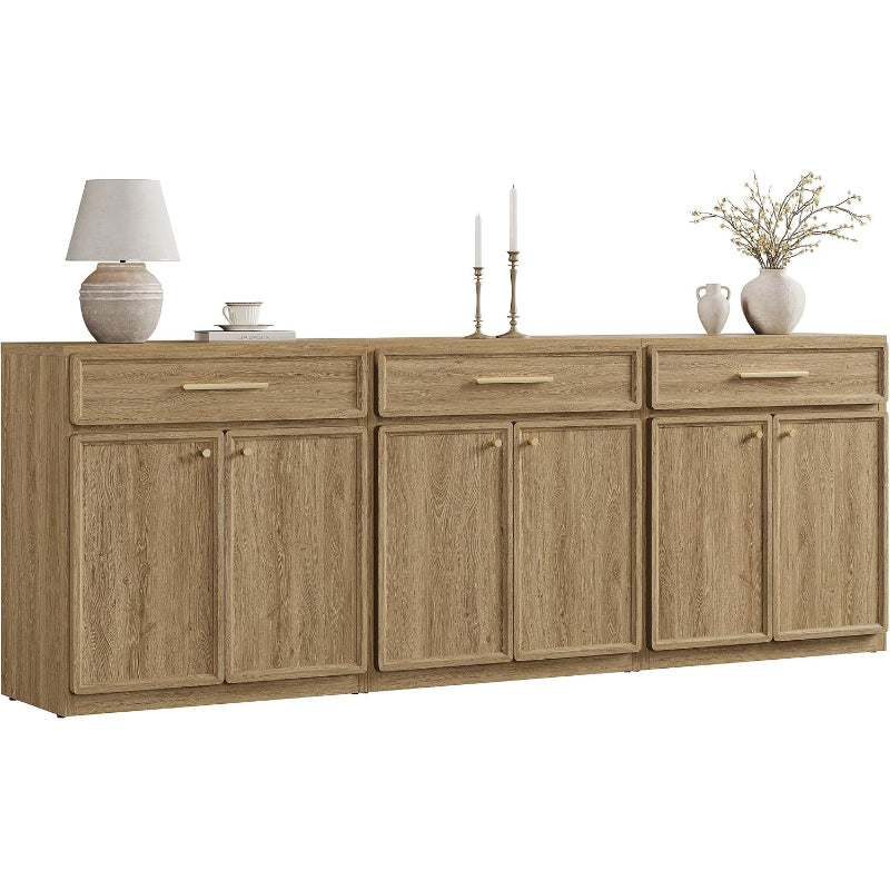90" Wooden Sideboard Cabinet