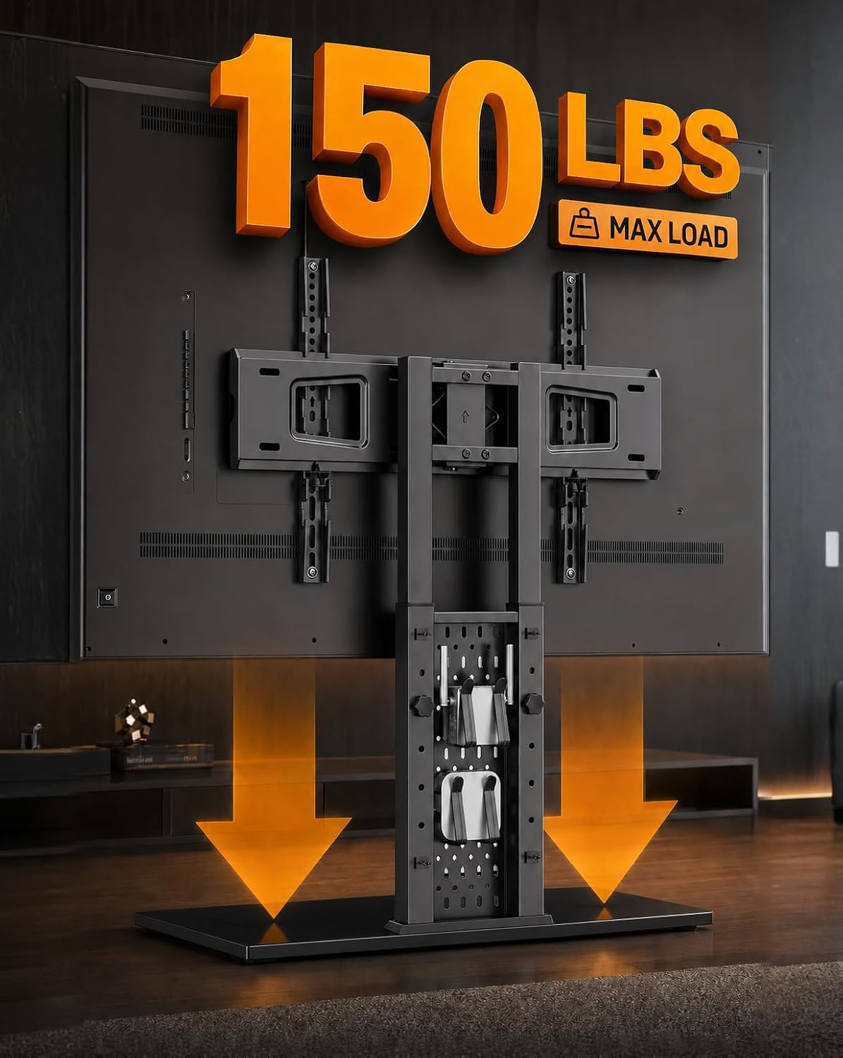 Universal TV Legs 42-90" with Pegboard