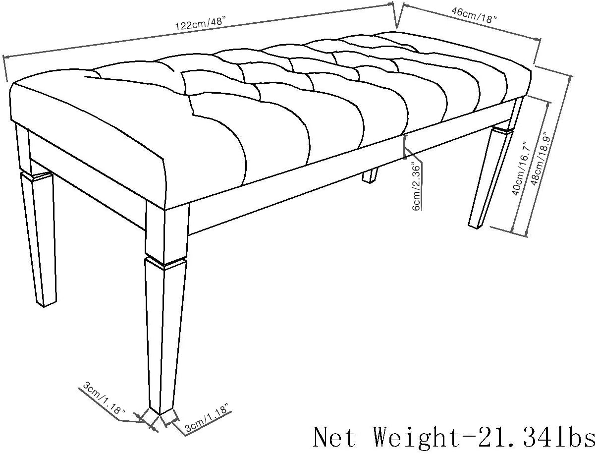 Waverly 48" Natural Ottoman