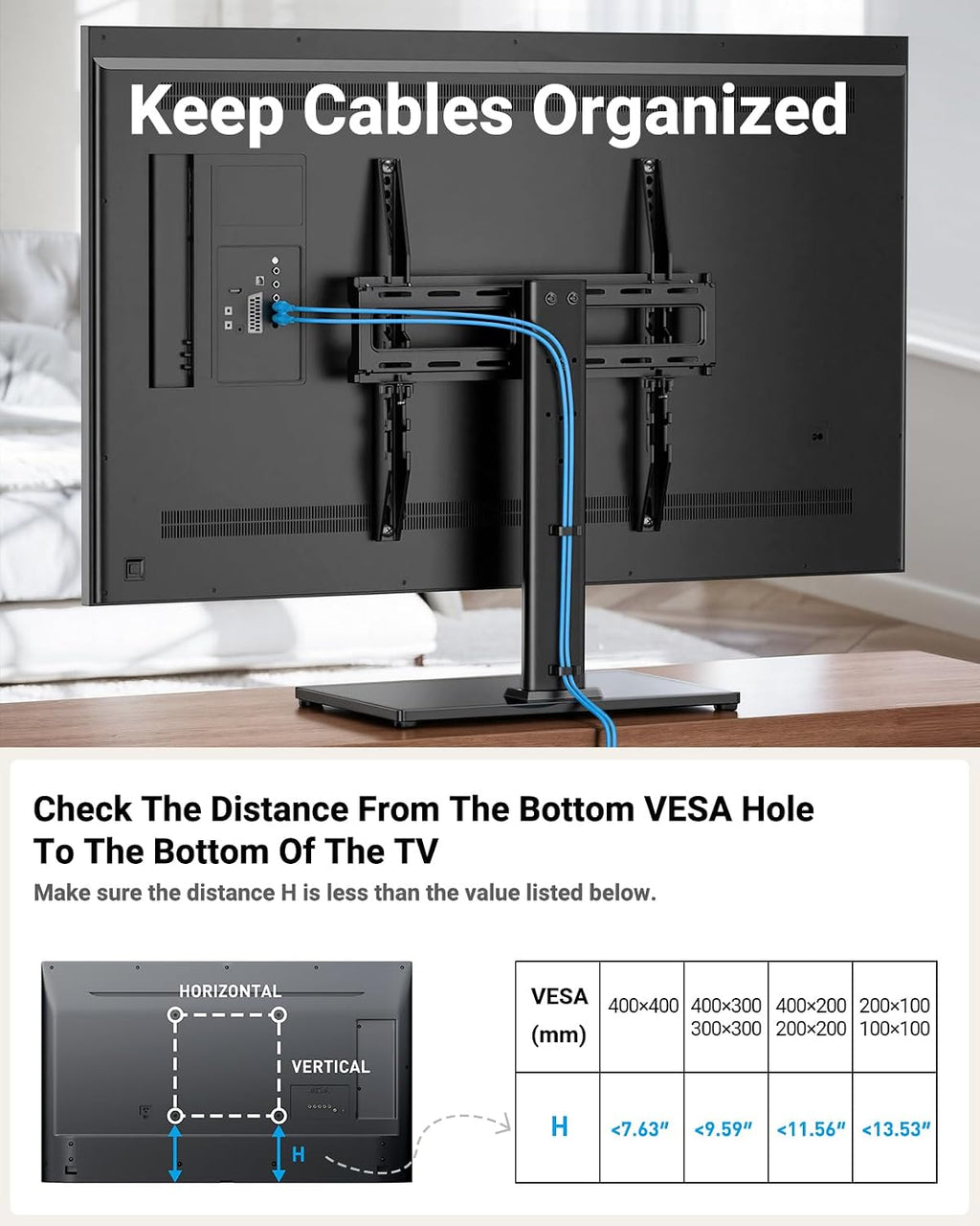 Universal TV Legs 24-60", 88lbs