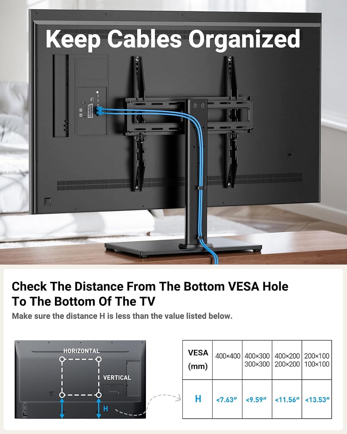 Universal TV Legs 24-60", 88lbs