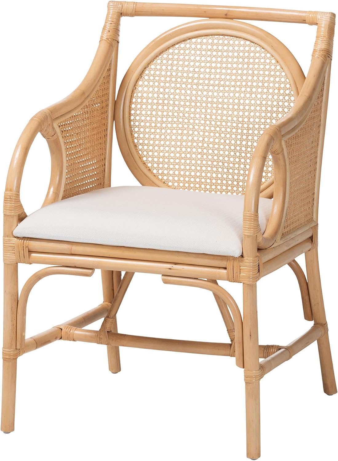 Rattan Armchair with Cushion