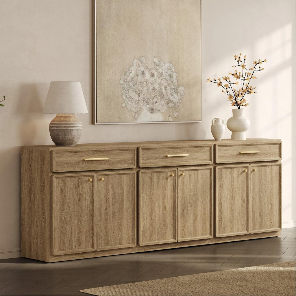 90" Wooden Sideboard Cabinet
