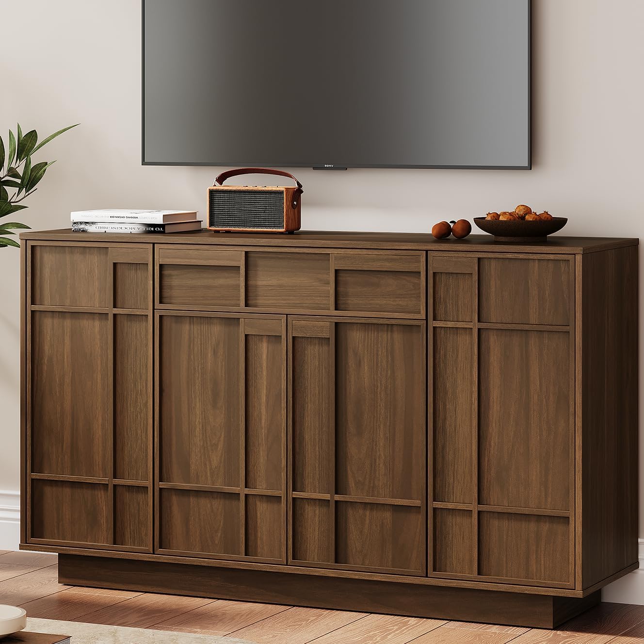 55" Sideboard with Drawer & Lights