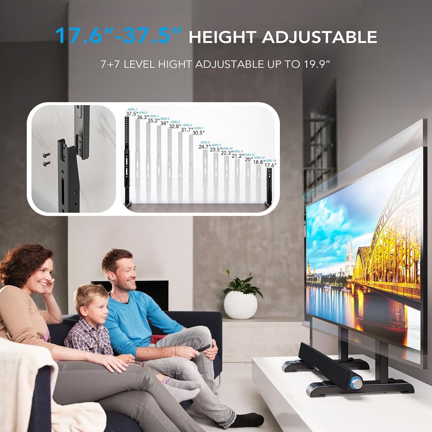 TV Stand 37-86", 150 lbs