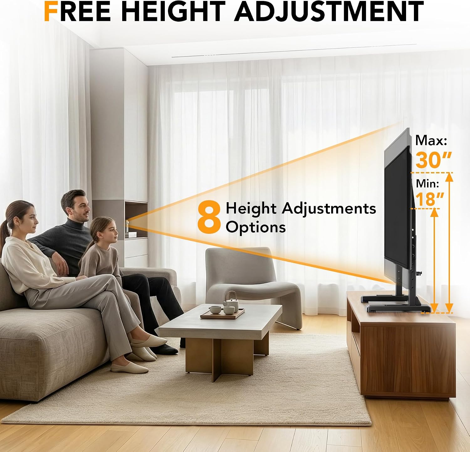 Universal Replacement TV Legs for 22-75 Inch TVs