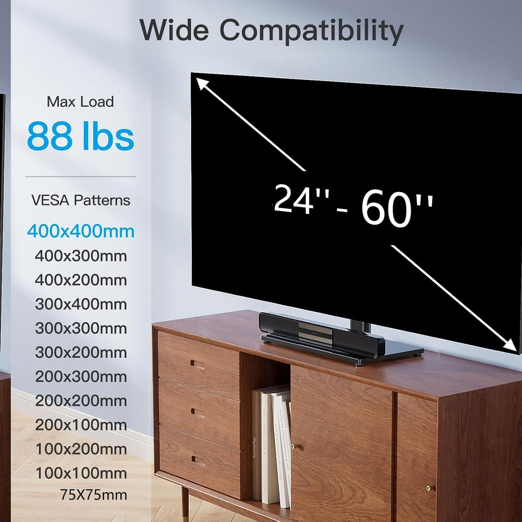 Universal TV Legs 24-60", 88lbs