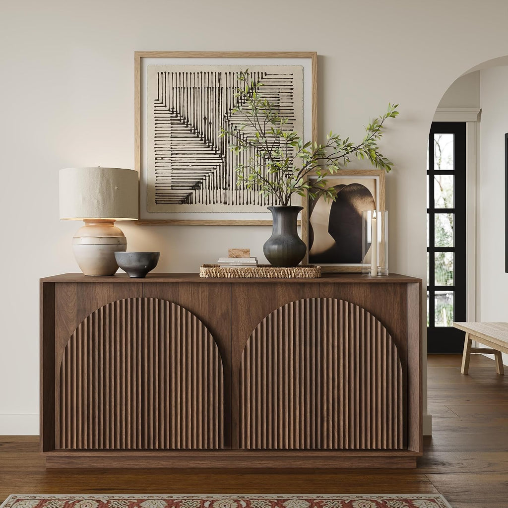 65" Walnut Modular Sideboard
