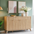 60" Fluted Sideboard, Natural Oak