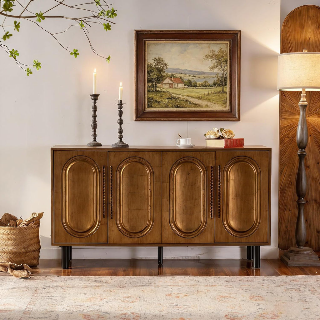 60" Mid Century Storage Sideboard Cabinet