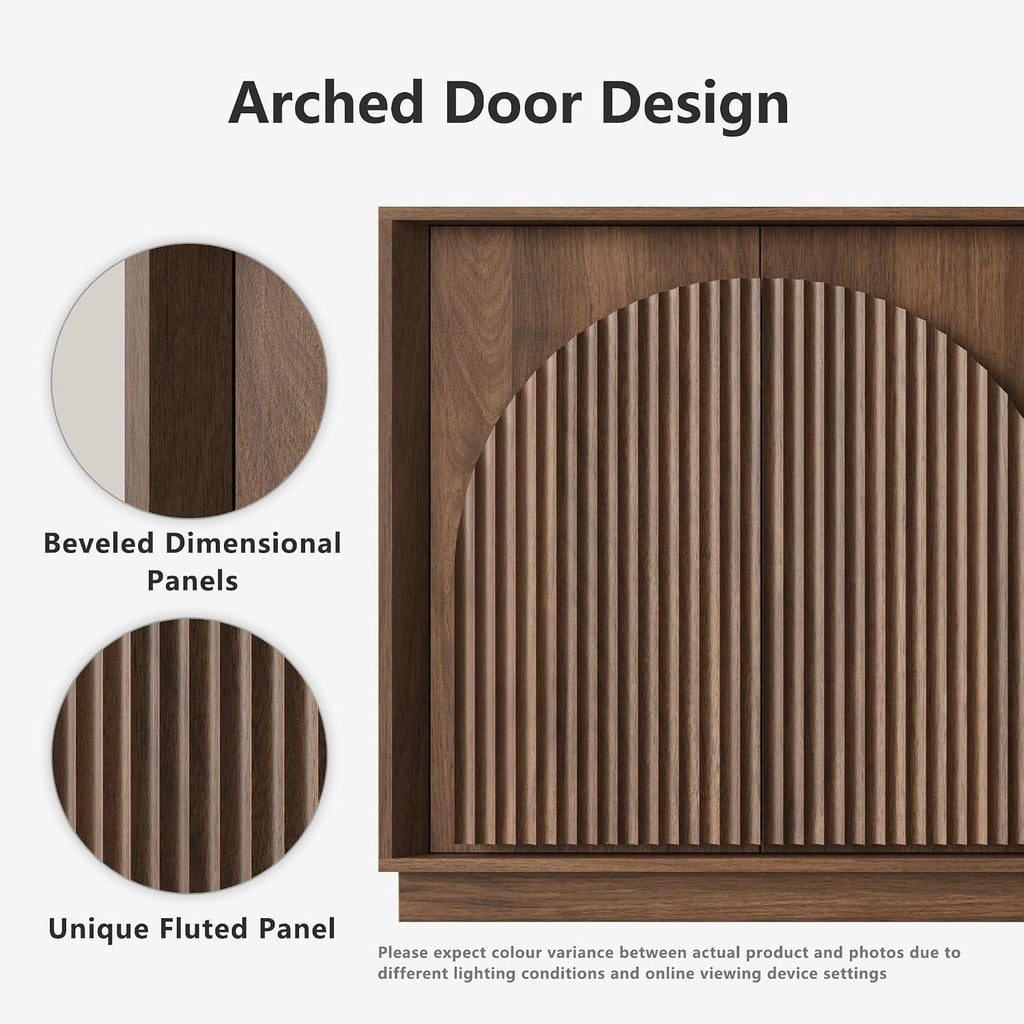 65" Walnut Modular Sideboard