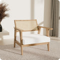 Mid Century Rattan Accent Chair